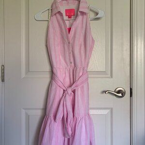 Lilly Pulitzer Trisha Shirtdress, Mandevilla Baby Spring Seersucker, size 0 NWT